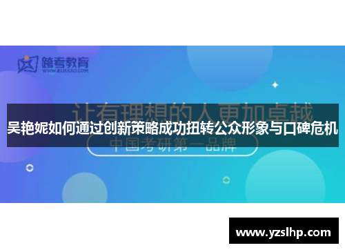 吴艳妮如何通过创新策略成功扭转公众形象与口碑危机